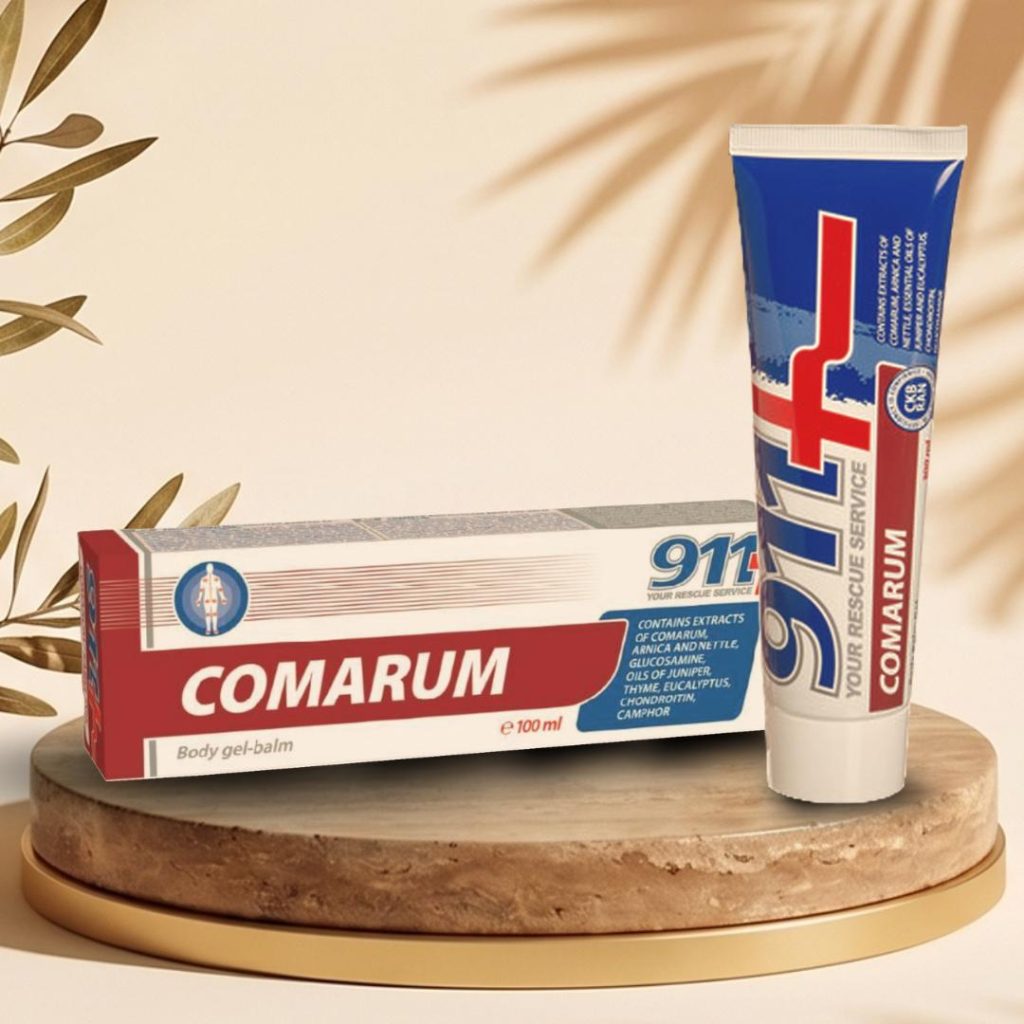 A COMARUM gél-balzsam a mocsári pimpó (Comarum palustre, más néven szabelnyik) kivonatát tartalmazó, gyógynövényes testápoló készítmény. A terméket mindennapi masszázshoz, valamint a bőr komfortérzetének és rugalmasságának támogatására fejlesztették ki.A könnyű, gyorsan felszívódó formula gyógynövény-kivonatokkal és bőrápoló összetevőkkel gazdagított, így ideális választás aktív életmód, sportolás vagy fokozott fizikai igénybevétel esetén.