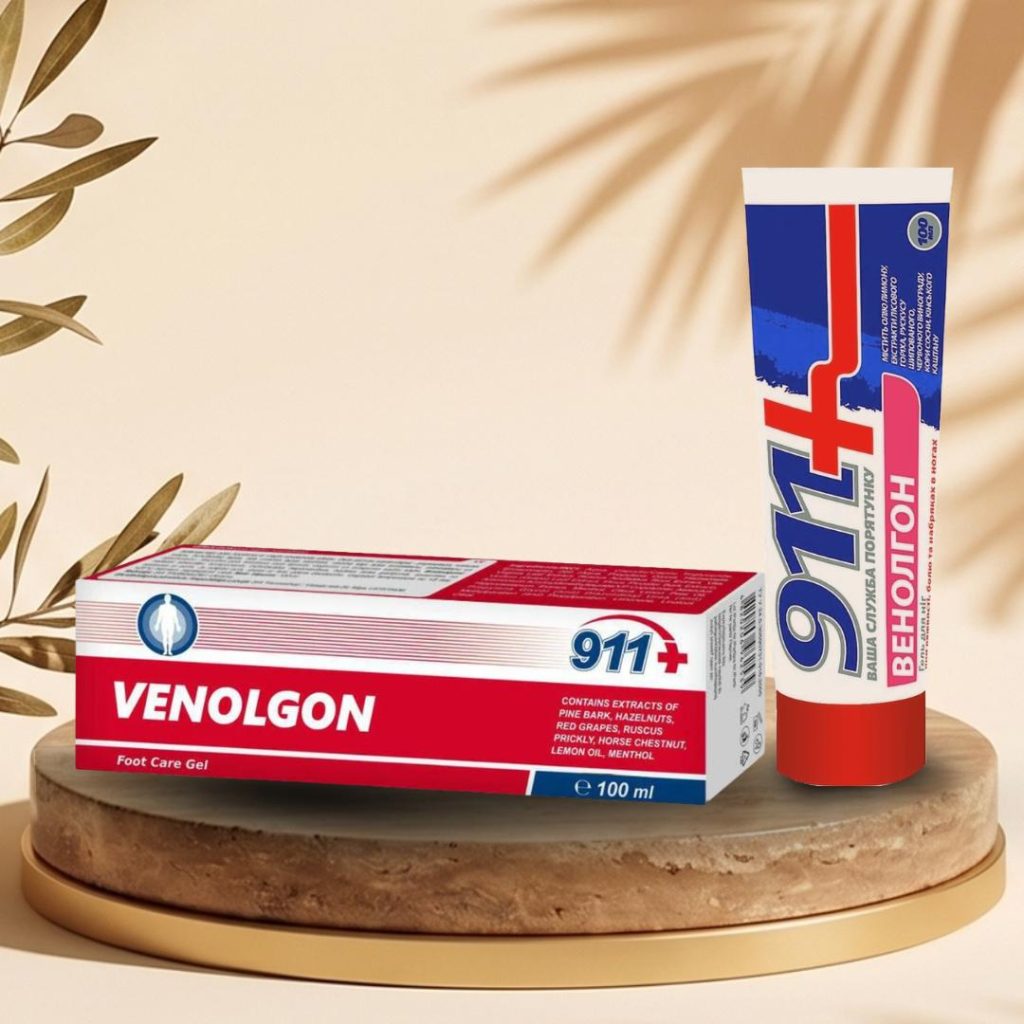 A VENOLGON Lábgél – 911 FARMAKOM (EAN: 8607000440021) egy gyógynövényes kozmetikai gél, amelyet a fáradt, nehéz lábak frissítésére és ápolására fejlesztettek ki.A készítmény könnyű textúrájú, gyorsan felszívódik, és kellemes hűsítő–tonizáló érzést biztosít. Rendszeres használata segíthet a lábak komfortérzetének fenntartásában, különösen hosszú állás, ülés vagy fokozott terhelés esetén.