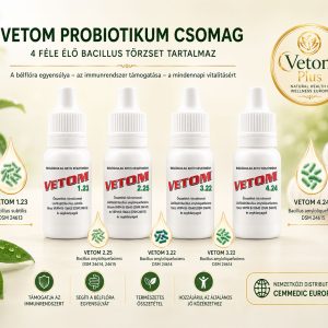 Probiotikum Vetom <span style="color: red">1.23, 2.25, 3.22, 4.24</span> csepp <span style="color: red">10 ml</span> (étrend-kiegészítő)